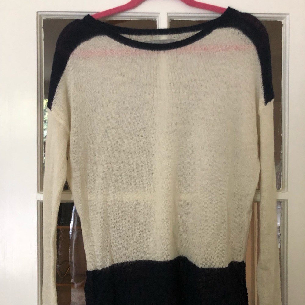 RUBBISH SWEATER KNIT | CREAM & NAVY | MEDIUM